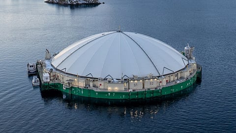 Storbåtsegga partially submerged
