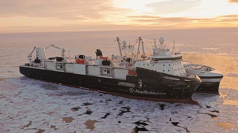 Krill harvesting operations in Antarctica Aker BioMarine
