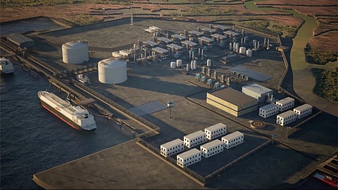 Concept render of Argent LNG facility