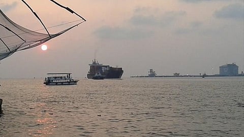 Cochin Port in Kerala, India