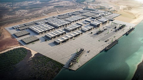 Concept render of Saronic facility at Brownsville, Texas