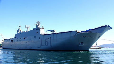 The Spanish Navy's aircraft carrier-LHD Juan Carlos I