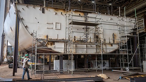 A section of the future Philadelphia (LPD 32)