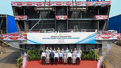 Laying of the keel of the Republic of Singapore Navy's third Victory-class multi-role combat vessel, September 3, 2026