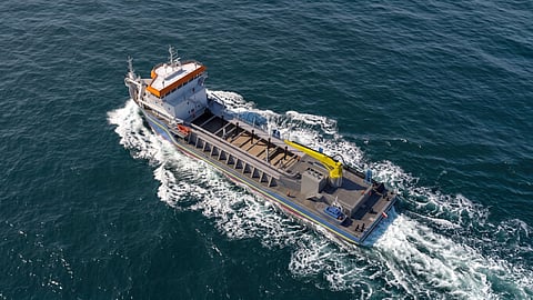 Rendering of a 3,000-cubic-metre trailing suction hopper dredger