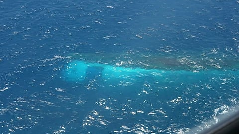 Capsized wreck of Virgo Transport 8