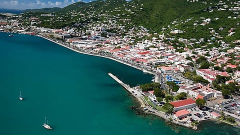 Charlotte Amalie waterfront in the US Virgin Islands