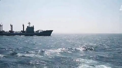 The Pakistan Navy said PNS/M Hangor fired an anti-ship cruise missile in the North Arabian Sea during its first live weapon test.