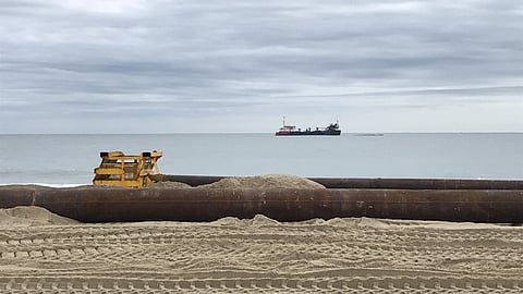 Ocean City’s beach berm on Maryland’s Atlantic coast