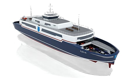 The 95-metre Samsø variant of the ferry design