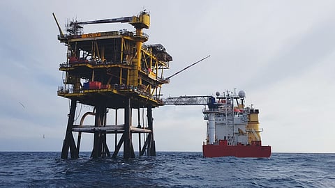 Forties Unity riser in the UK North Sea