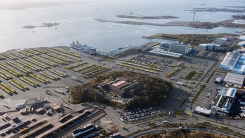 Visualisation of fully developed Stena Line terminal in Arendal