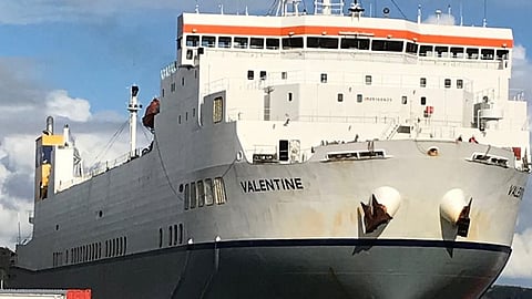 The Kiwirail-operated ferry Valentine