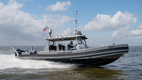 A Silver Ships-built US Coast Guard 36-foot rigid inflatable boat