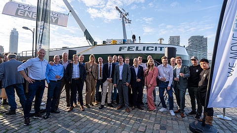 Christening ceremony of Felicitas, AMS Barging's new bunkering tanker, October 16, 2026