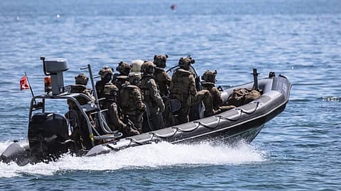 A Swiss Army Ribcraft RIB