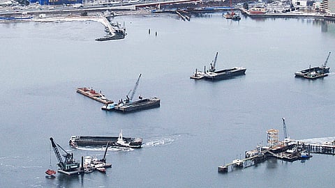New Haven Harbor in Connecticut