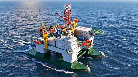 Rendering of the semi-submersible research platform