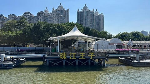 One of the two upgraded berths at the Guangzhou Tower terminal
