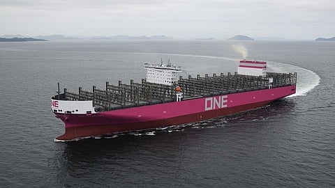 ONE takes delivery of new 13,932 TEU containership from Japan