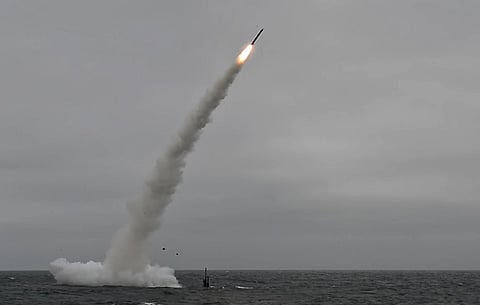The crew of the US Navy fast-attack submarine USS Annapolis successfully launches Tomahawk cruise missiles off the coast of southern California as part of a Tomahawk Flight Test, June 26, 2018. (Photo: US Navy/Mass Communication Specialist 1st Class Ronald Gutridge)