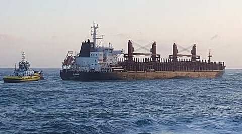 Port of Tauranga’s marine teams to tow log carrier Funing into port today