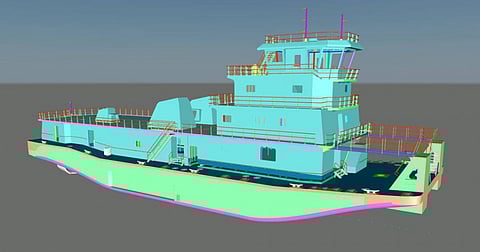 Conrad Shipyard starts building second MiNO-designed 4,474kW towboat