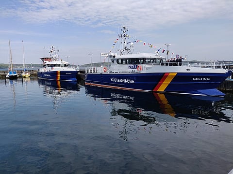 Baltic Workboats delivers final one of three 24m patrol boats to German customs service