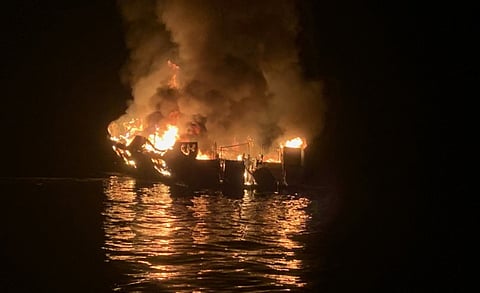 Last victim of California dive boat fire found as salvage operations end