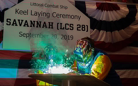 Keel laid for future US Navy LCS Savannah
