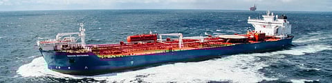 An SHI-built Aframax tanker
