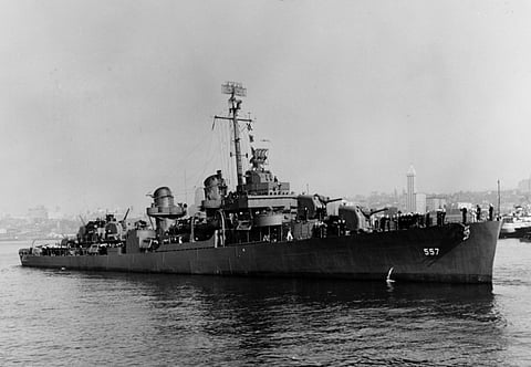 The US Navy Fletcher-class destroyer USS Johnston in 1943 (Photo: US Naval History and Heritage Command)