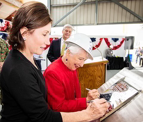 HII holds keel-laying ceremony for future USS Jack H. Lucas