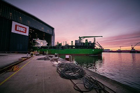 DEME, Royal IHC launch TSHD Meuse River