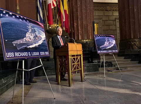 Future Arleigh Burke-class destroyer to honour US Senator Richard Lugar