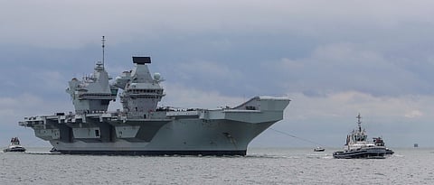 The Royal Navy aircraft carrer HMS Prince of Wales arriving in Portsmouth, November 16, 2019 (Photo: Royal Navy)