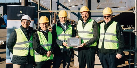 T. Mariotti lays keel of expedition ship Seabourn Venture