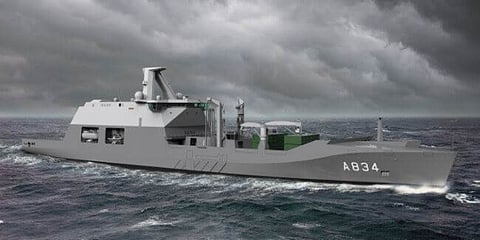 Dutch government seeks parliamentary approval for combat support ship construction