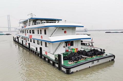 Third 60m wharf boat delivered to CMSA Jiangsu