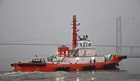 Jiangsu Zhenjiang delivers ASD tug to Zhangjiagang port