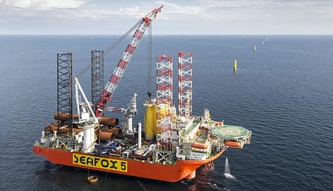 The jackup vessel Seafox 5, later renamed Blue Tern (Photo: Seafox International Group)
