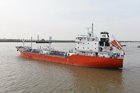 Jiangsu Zhenjiang delivers sulphur tanker to South Korean customer