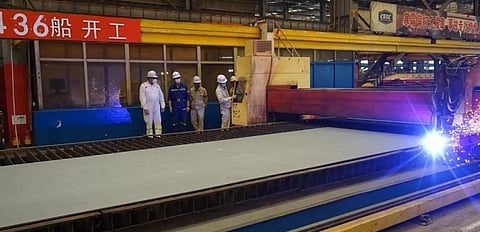 Shanghai Waigaoqiao cuts steel for second VLCC in series for PTM