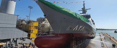 Navantia floats out lead ship of new corvette class for Saudi Arabia