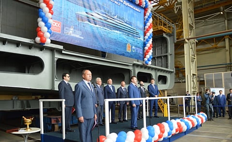 Keel laid for first Project A45-90.2 river cruise ship