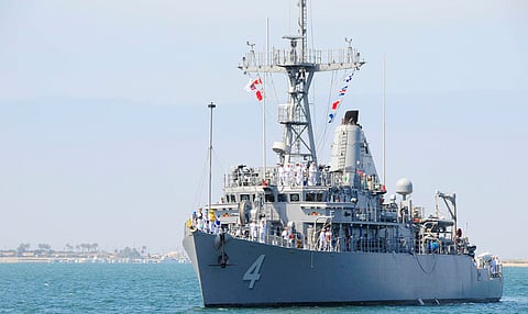 USS Champion at Naval Base San Diego in 2009 (Photo: US Navy/Mass Communication Specialist 2nd Class Jennifer S. Kimball)
