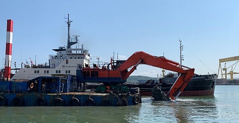 Rosmorport completes dredging works in Bolshoi Kamen Bay