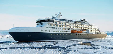 Knud E Hansen unveils new icebreaking expedition ship