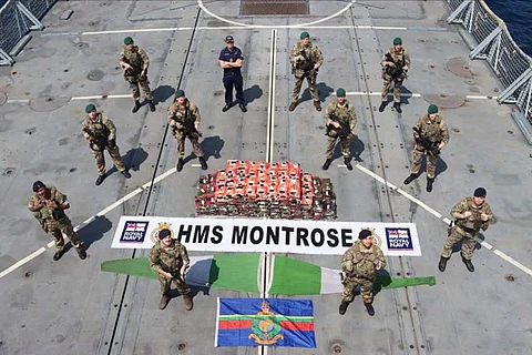 Royal Navy frigate seizes £18 million in drugs in Persian Gulf