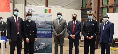 Piriou cuts steel for first of three patrol vessels for Senegalese Navy